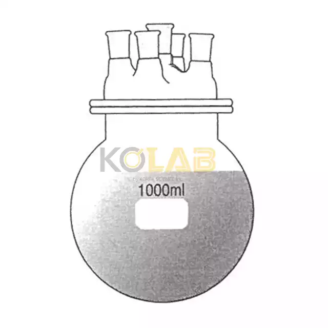 Reaction flask, Round bottom flask type, 5Neck / 플라스크형반응조세트, 5구
