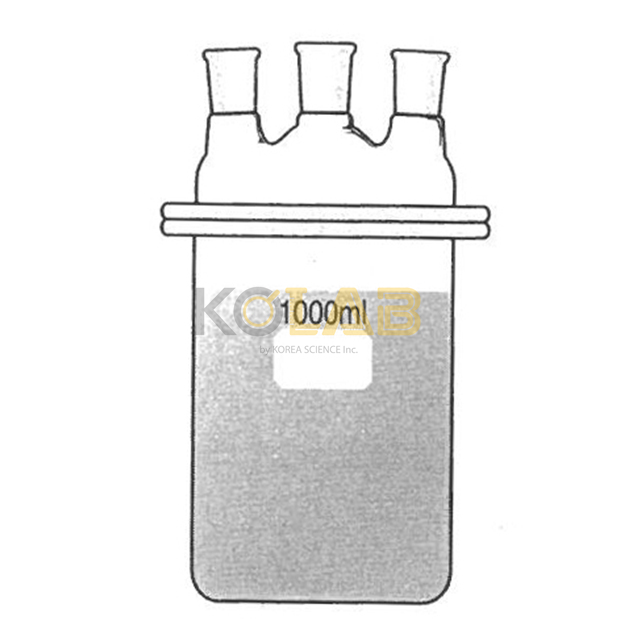 Reaction flask, Beaker flat bottom type, 3Neck / 비이커형반응조세트, 3구