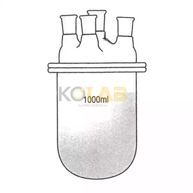 Reaction flask, Beaker round bottom type, 4Neck / 비이커환저형반응조세트, 4구