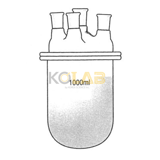 Reaction flask, Beaker round bottom type, 4Neck / 비이커환저형반응조세트, 4구