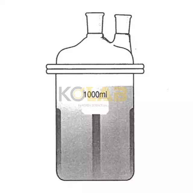 Reaction flask, Beaker flat bottom type, Baffled, 2Neck / 비이커형진탕반응조세트, 2구