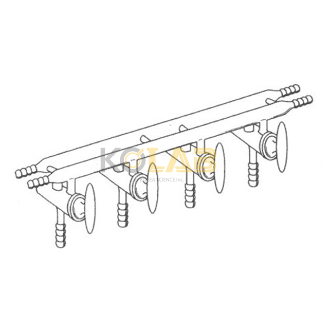 Double manifold, With hose double connections / 이중매니폴드, 양방형호스연결