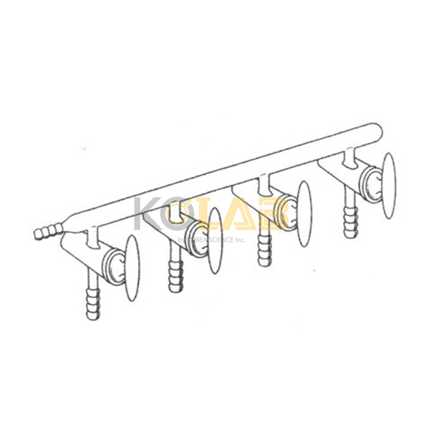 Manifold, Vacuum, single line / 매니폴드, 일방콕크일방형호스연결