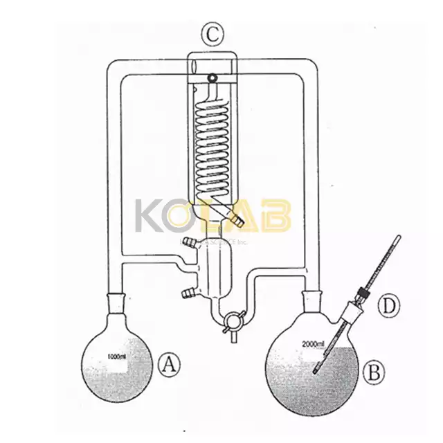 Simultaneous steam distillation extraction head / 니콜션케민즈추출장치 - S.D.E장치