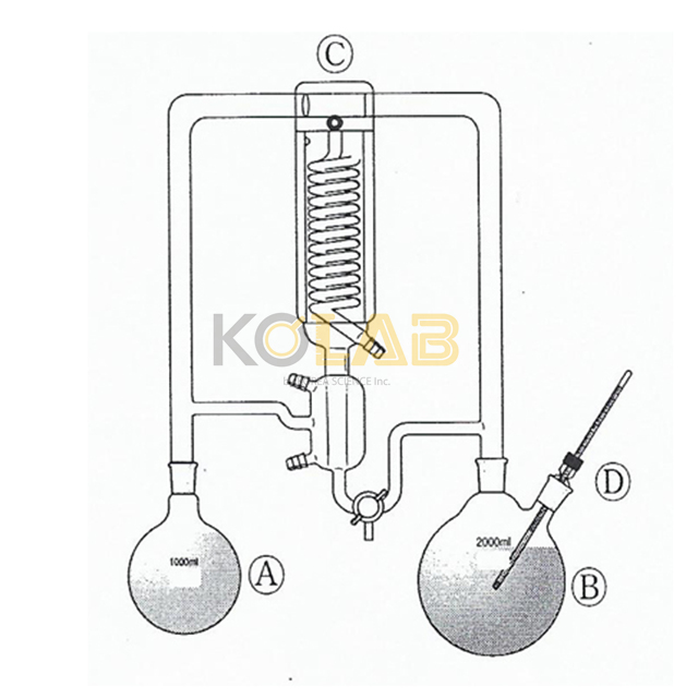 Simultaneous steam distillation extraction head / 니콜션케민즈추출장치 - S.D.E장치