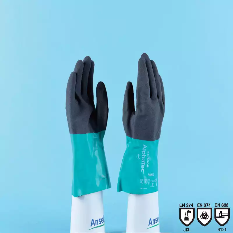 Alphatec® 58-530, 58-535 Chemical Resistance Glove / 아크릴-나이트릴내화학글러브, KOSHA인증