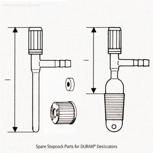 DURAN® Spare Stopcock Parts for DURAN® Desiccators