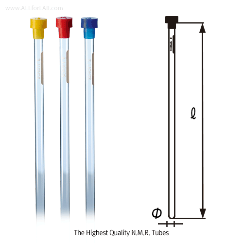 DURAN® The Highest Quality NMR Tubes, 3-Accuracy Classes : Economic / Professional / Scientific with Retrace Code and Plug, / NMR 튜브