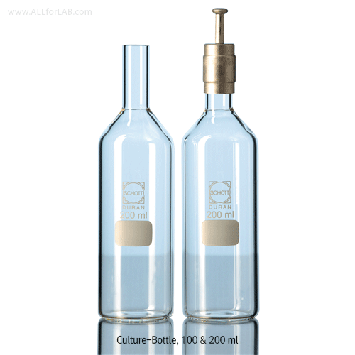 DURAN® Φ18mm neck Culture-Bottle & -Erlenmeyer Flask, 100 & 200㎖ with Straight-rim for Kapsenberg cap Φ18mm, / 배양병 & 삼각플라스크