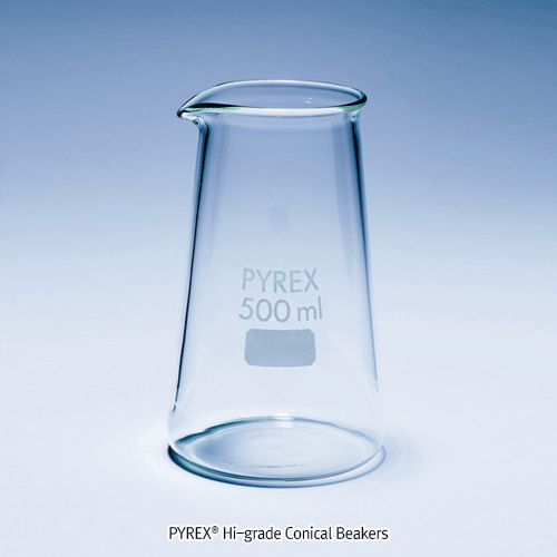 DURAN® Hi-grade Conical Beakers, Philips form, 150/250/500㎖ with Spout, without Graduation, Autoclavable, / 코니컬 비커