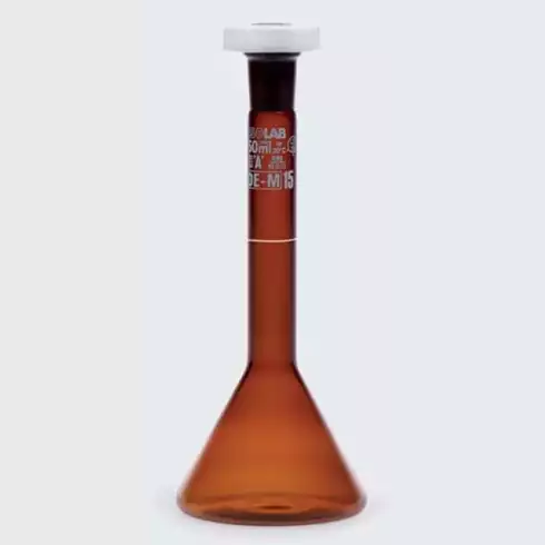 Volumetric Flask trapezoidal body Amber class A / 갈색A급메스플라스크