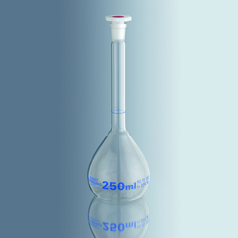 Volumetric Flask with Ground Joint / 볼륨 플라스크 (Clear Glass)
