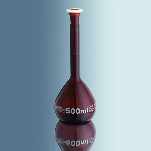 Volumetric Flask with Ground Joint   / 볼륨 플라스크(Amber Glass)