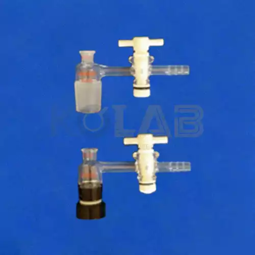 CR-2028-01, 02, 03, Vacuum Adapter, with Teflon stopcock or without Teflon stopcock, Cleanse-free/ 진공아답터