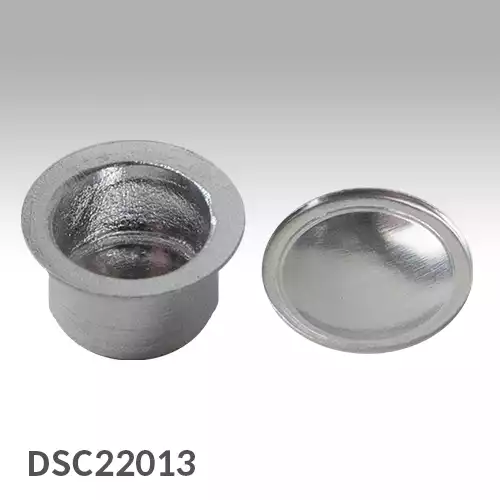 Aluminum crucible with lid set, 100uL, Compare to Mettler ME 51119872/ Mettler타입 100uL 알루미늄 샘플팬&리드