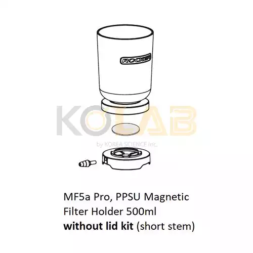 MF5a Pro, PPSU Magnetic Filter Funnel With Lid Kit, 500mL(Short Stem) /PPSU 마그네틱 필터 깔때기(뚜껑 포함, 뚜껑미포함), 500mL(Short Stem)