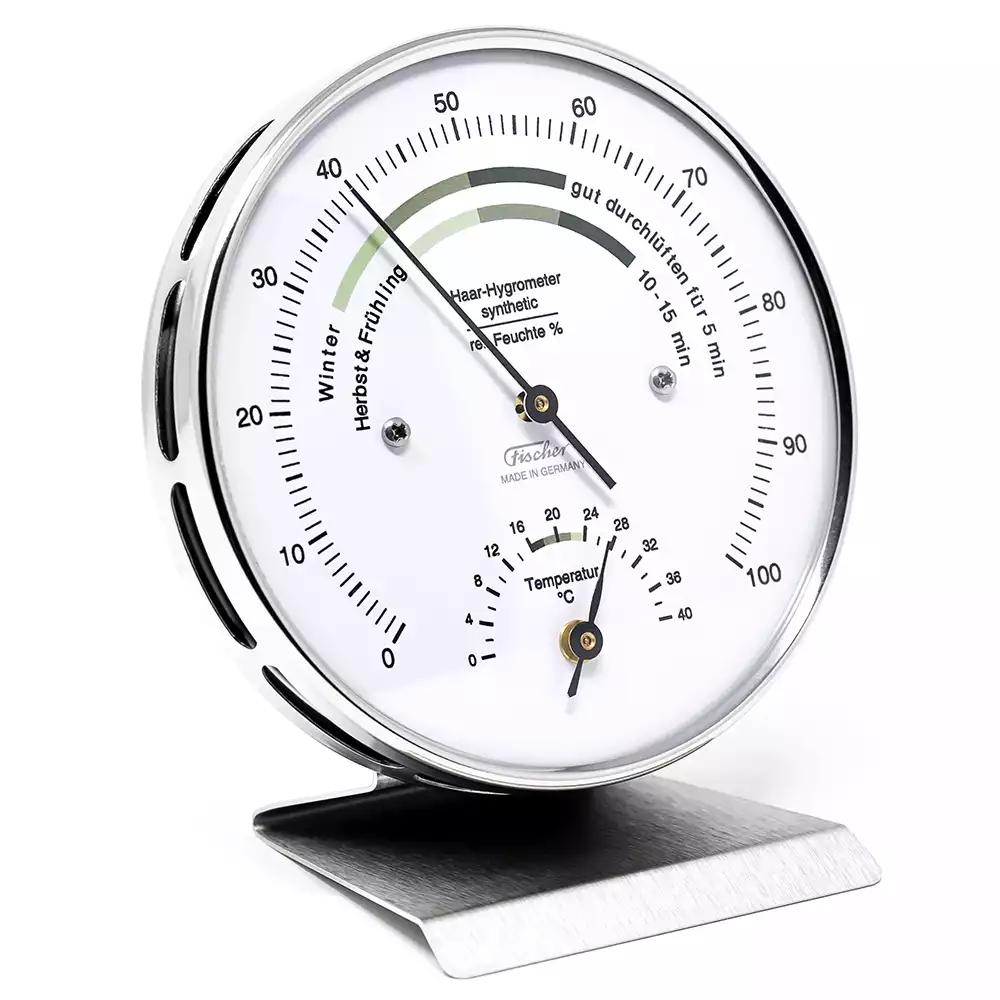 122.01HT | Fischer indoor climate hygrometer with thermometer/ 122.01HT 실내용 온습도계
