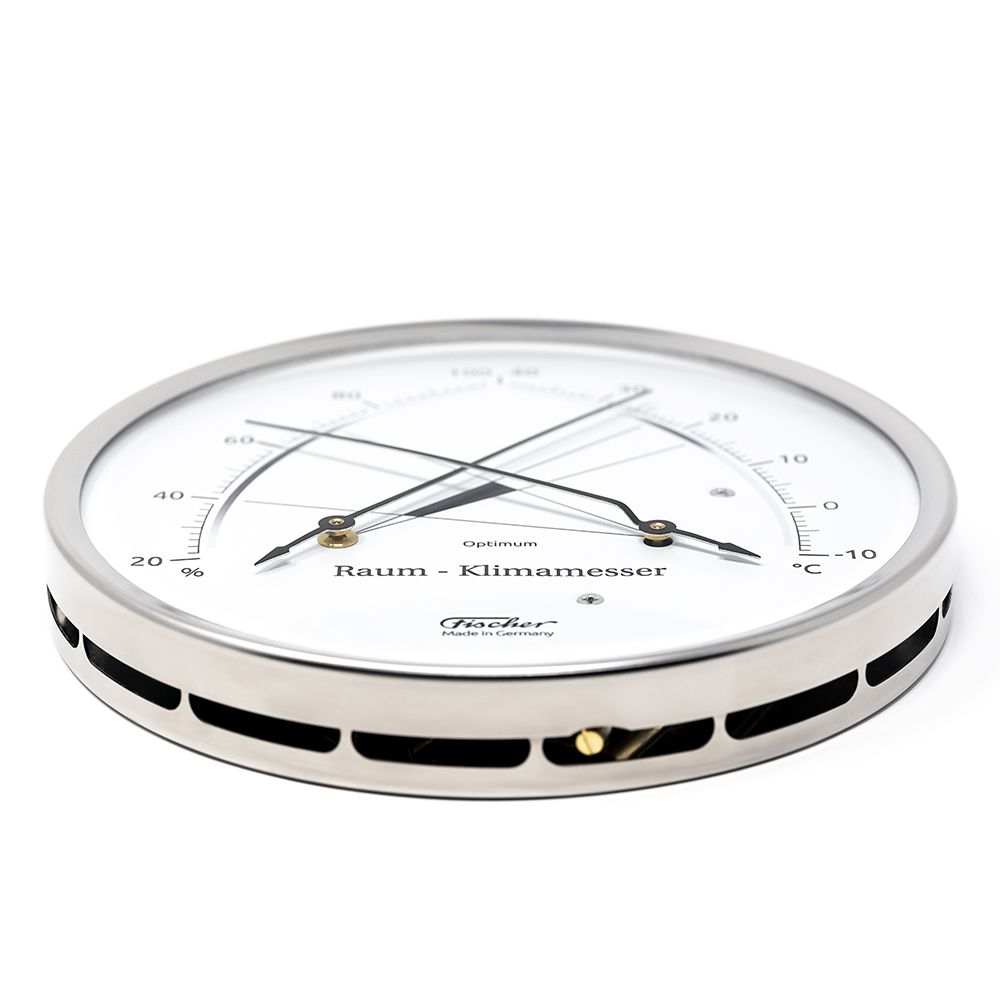 146.01, Comfortmeter in stainless steel case/ Fischer 146.01 스테인리스 스틸 케이스의 컴포트 미터 온습도계