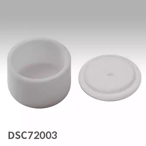 Premium alumina crucible/lid set compare to Netzsch 399972/399973   / Netzsch타입 알루미나 도가니&리드