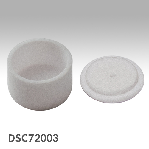 Premium alumina crucible/lid set compare to Netzsch 399972/399973   / Netzsch타입 알루미나 도가니&리드