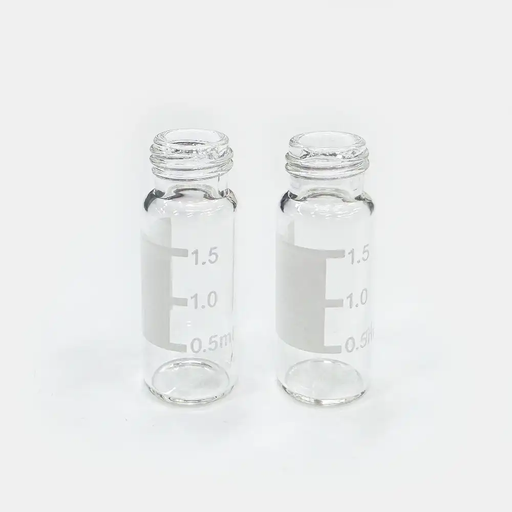 2mL Short Thread Vial(Clear, Amber)  & Red PTFE/White Silicone Septa