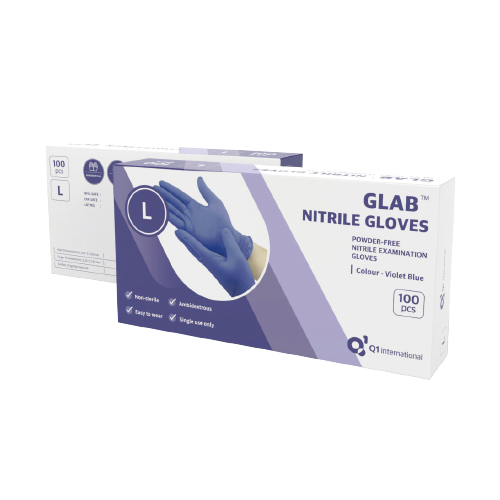[당일출고] GLAB™ Powder Free Nitrile Gloves/ GLAB™ 니트릴장갑 (Powder Free)