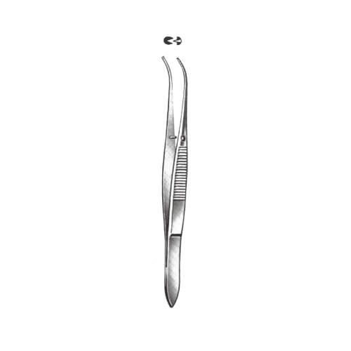 IRIS, 10cm Curved teeth/ 아이리스 안과 포셉, 10cm 유구 곡