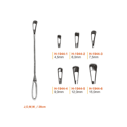 J.O.M.W.-바가지형 큐렛 28cm - 4.5mm ~ 15mm