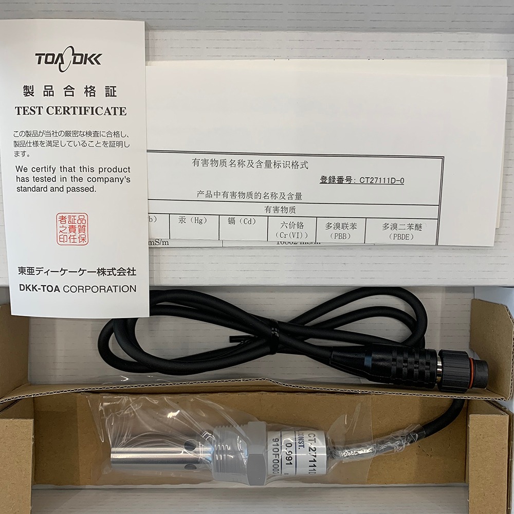 TOA-DKK, CT-27111D 초순수 측정용 전기 전도도 셀