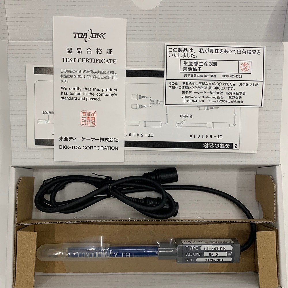 TOA-DKK, CT-54101B 침적형 전도성 표준 셀, 전도도 전극