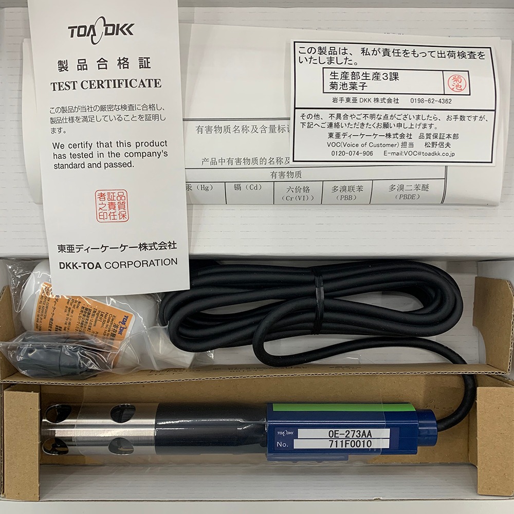 TOA-DKK, OE-273AA DO 용존산소 전극 칼 메모