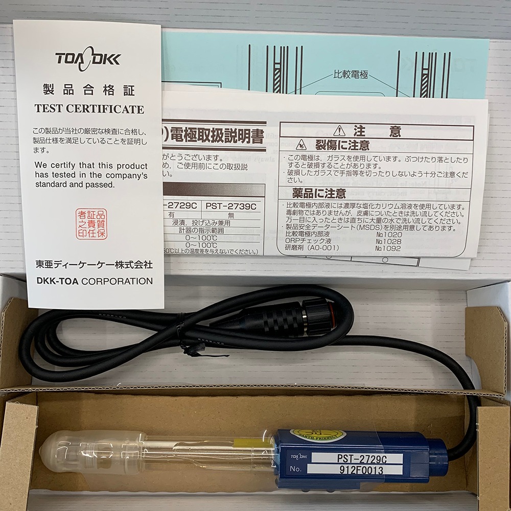 TOA-DKK, PST-2729C, 2739C ORP복합전극