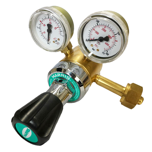 HARRIS, Gas Regulator 891, Double stage with two guages