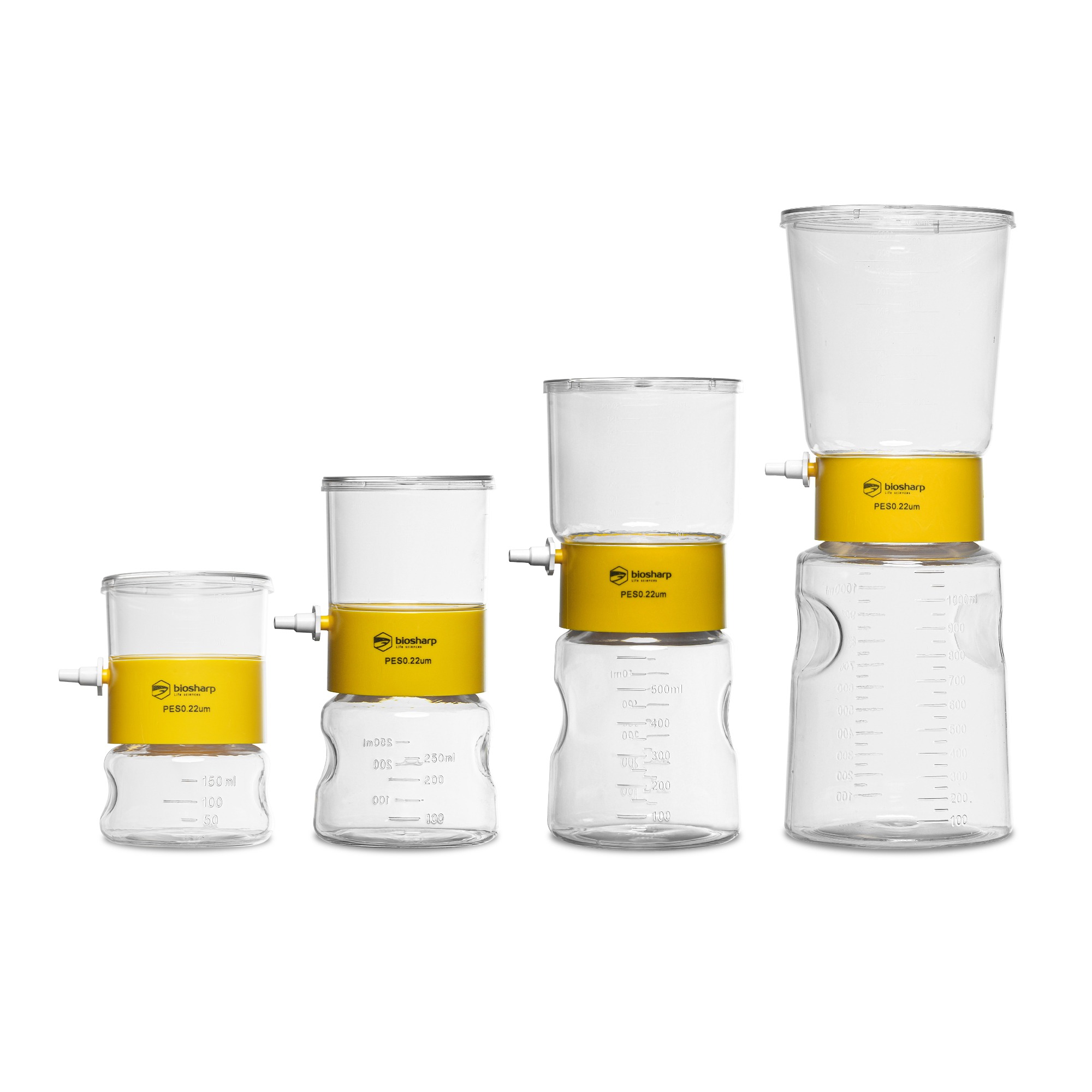 Vacuum filtration system, 150ml, 250ml, 500ml, 1000ml, 0.22um PES membrane