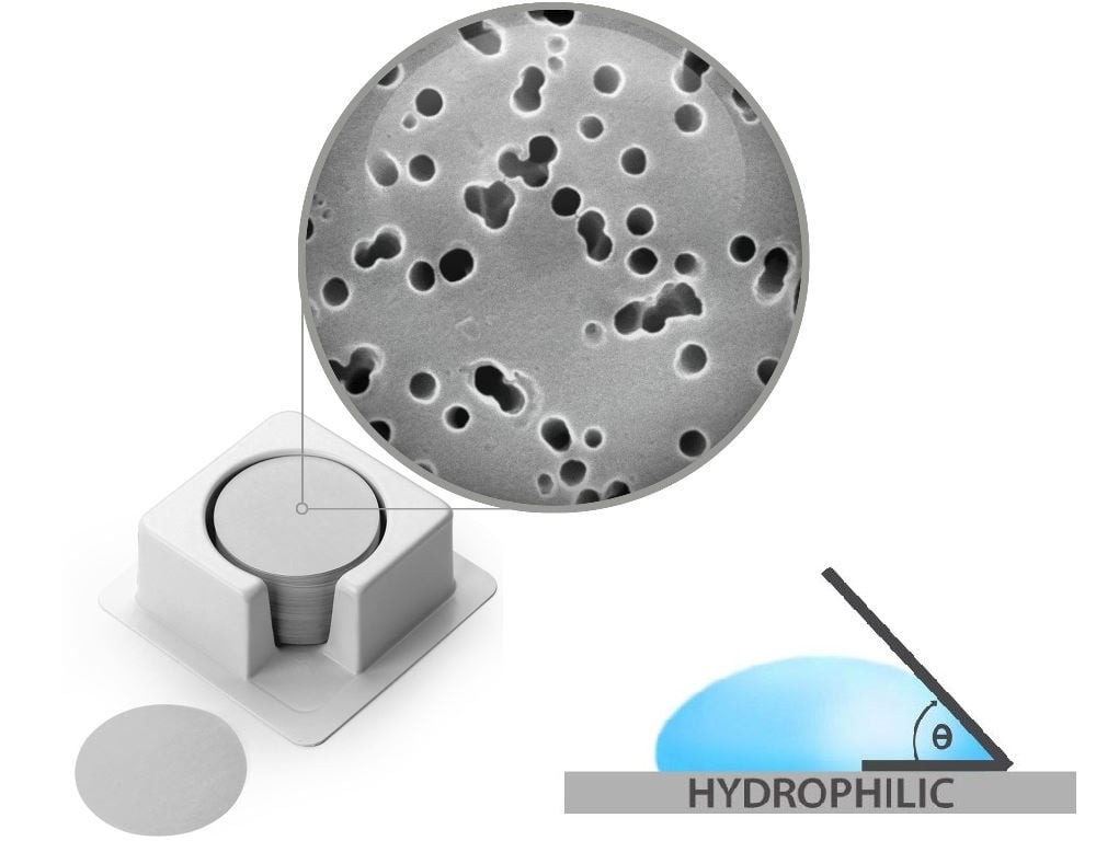 Sterlitech Hydrophilic Polyester (PETE) Membrane Filters/ 친수성 폴리에스터 멤브레인필터