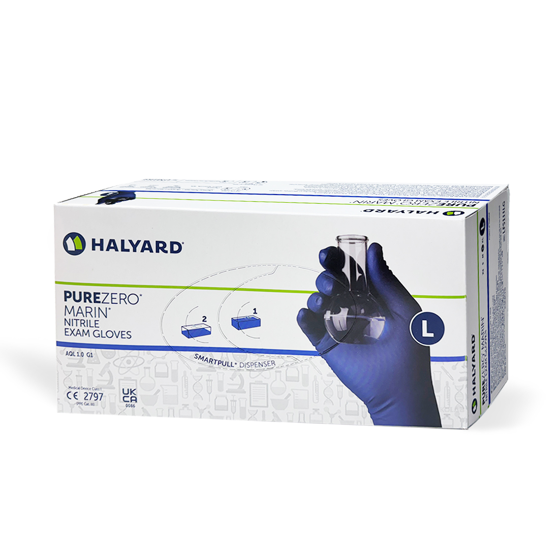 HALYARD- Purezero Marin Nitrile Exam Gloves/ 퓨어제로 마린 니트릴 글러브