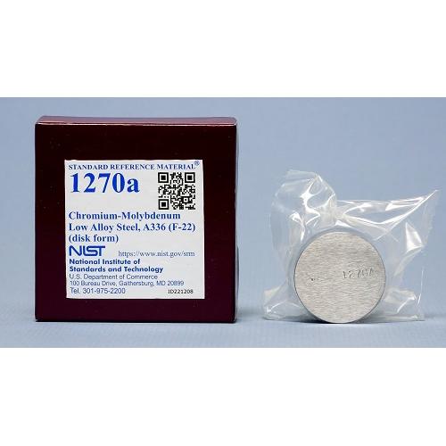NIST, 1270a, Low Alloy Steel, Cr-Mo, (A336) (F-22), disk