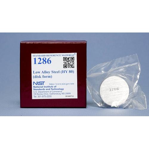 NIST, 1286, Low Alloy Steel (HY 80), disk