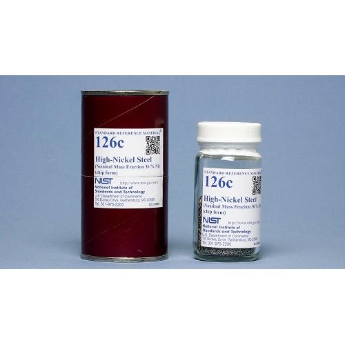 NIST, 126c, High-Nickel Steel (Nominal Mass Fraction 36 % Ni), 150g