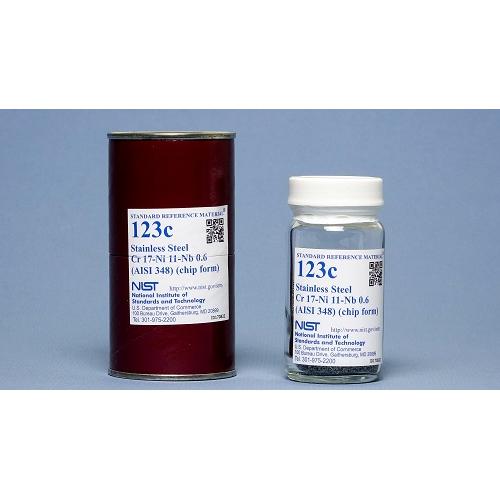 NIST, 123c, Stainless Steel, Cr-Ni-Nb (AISI 348), 150g