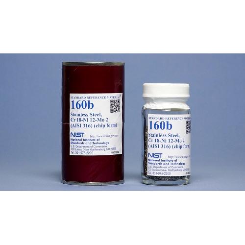 NIST, 160b, Stainless Steel (Cr 18-Ni 12-Mo 2)(AISI 316), 150g