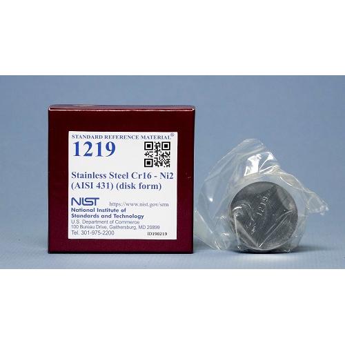 NIST, 1219, Stainless Steel Cr16 - Ni2(AISI 431), disk