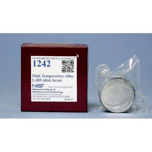 NIST, 1242, High Temperature Alloy L 605, disk