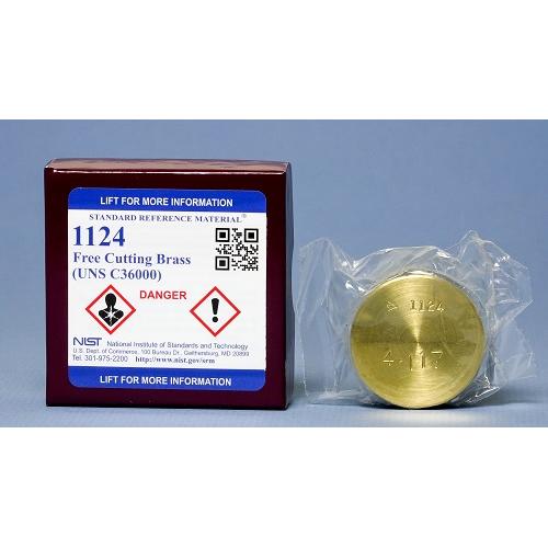 NIST, 1124, Free Cutting Brass (UNS C36000) 1, disk