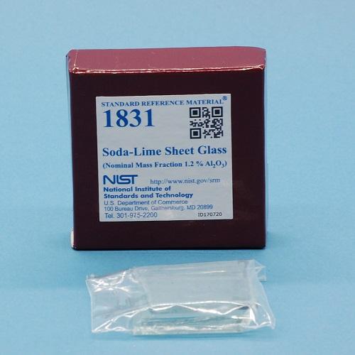 NIST, 1831, Soda-Lime Sheet Glass (Nominal Mass Fraction 1.2 % Al2O3), 3platelets