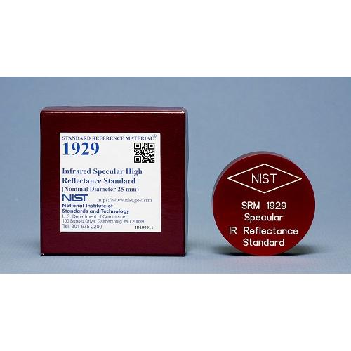 NIST, 1929, Infrared Specular High Reflectance Standard (Nominal Diameter 25 mm), disk