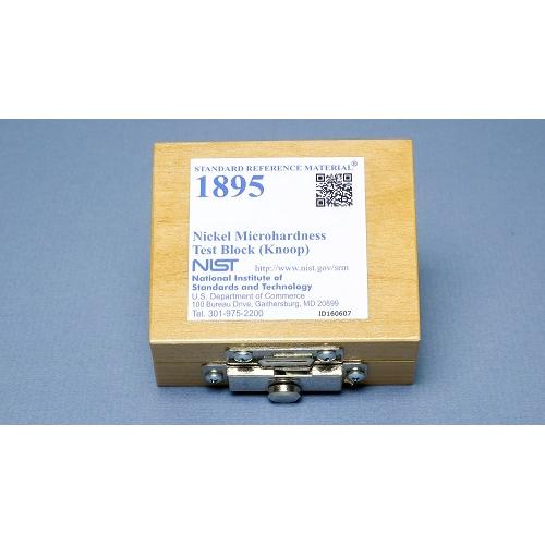 NIST, 1895, Nickel Microhardness Test Block (Knoop), each