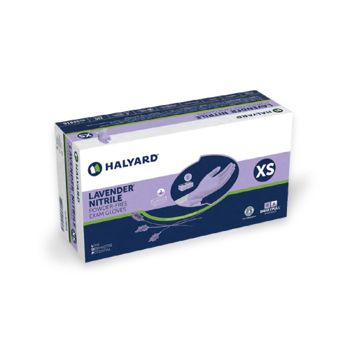 HALYARD LAVENDER Nitrile Exam Gloves (9.5inch)/ 할리야드 라벤더 니트릴 글러브 (9.5인치)